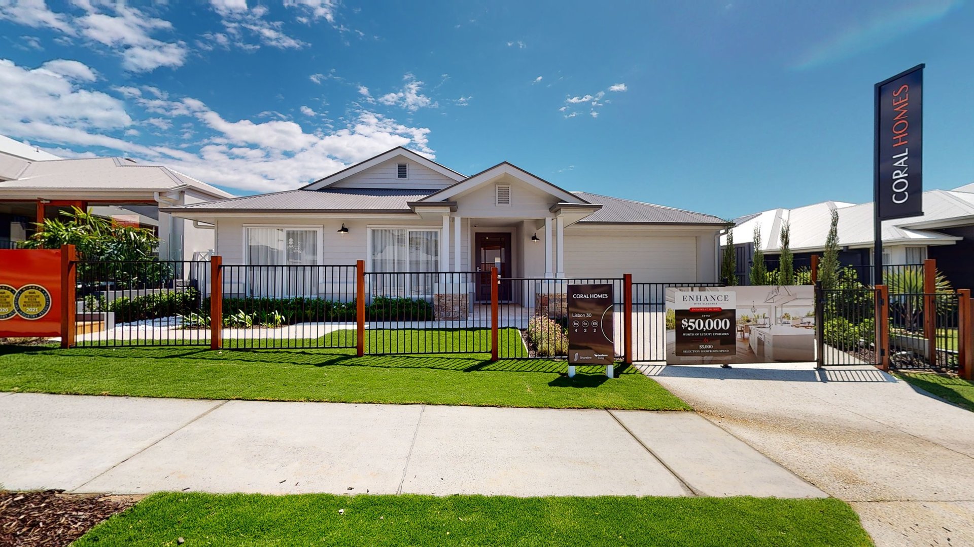 Coral Homes Lisbon 30 on display at Shoreline Redland Bay 3D